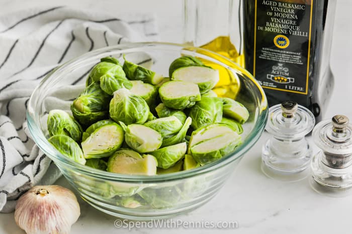 Roasted Balsamic Brussels Sprouts ingredients