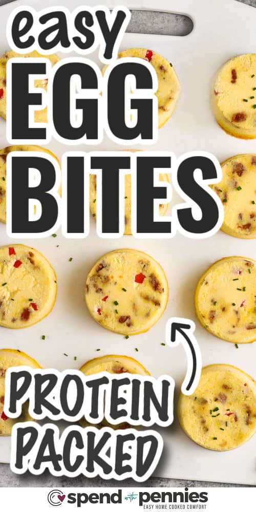 protein packed Copycat Starbucks Egg Bites with writing