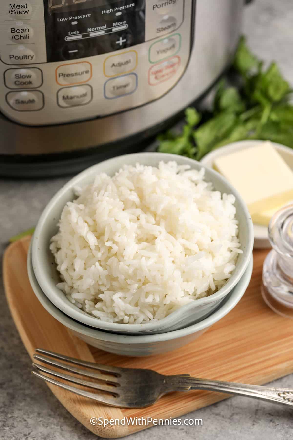 white rice in a bowl