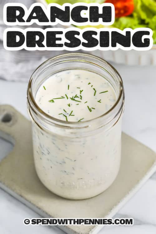 Ranch Dressing Recipe with a title