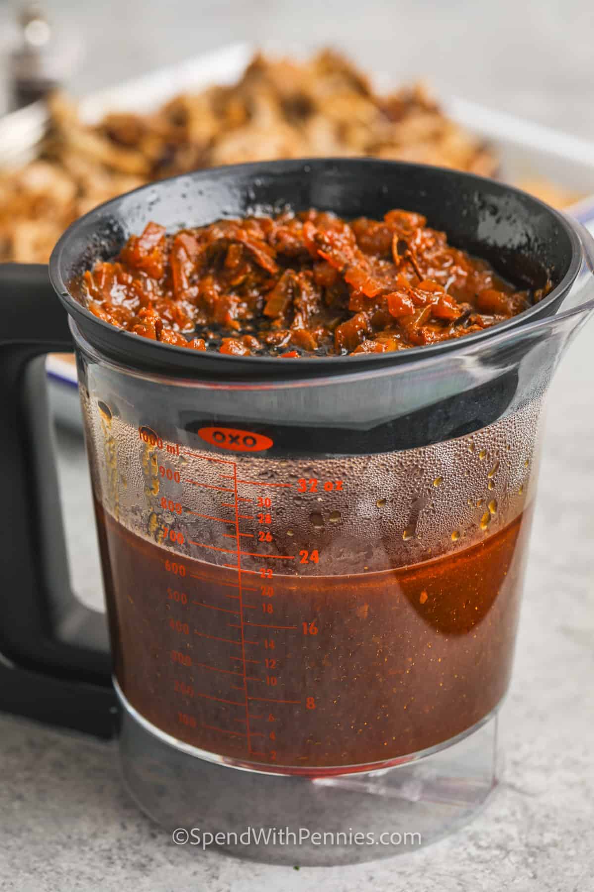 making sauce for Slow Cooker Pulled Pork Sandwiches